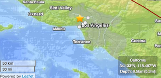Illustration for article titled Whoa, West LA! M4.7 - 9km NNW of Westwood, California